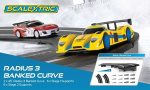 Scalextric 2stk Rad 3 skrå kurve 45°