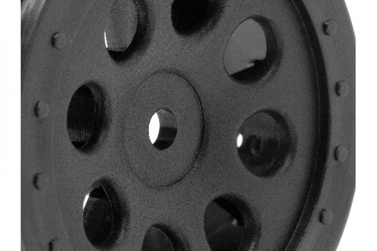 St-8 hjul svart (0Mm offset/2 stk)