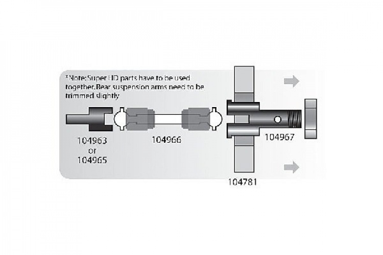 Super kraftig diffaksel 25X48Mm (2 stk)