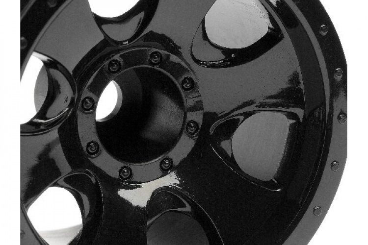 Warlock-hjul svart (2,2 tommer/2 deler)