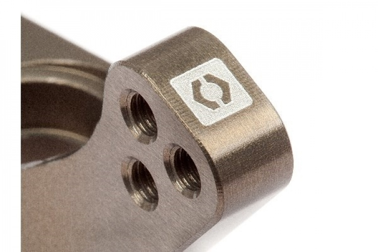 Bakre navbærersett i aluminium (0 grader/hard anodisering)