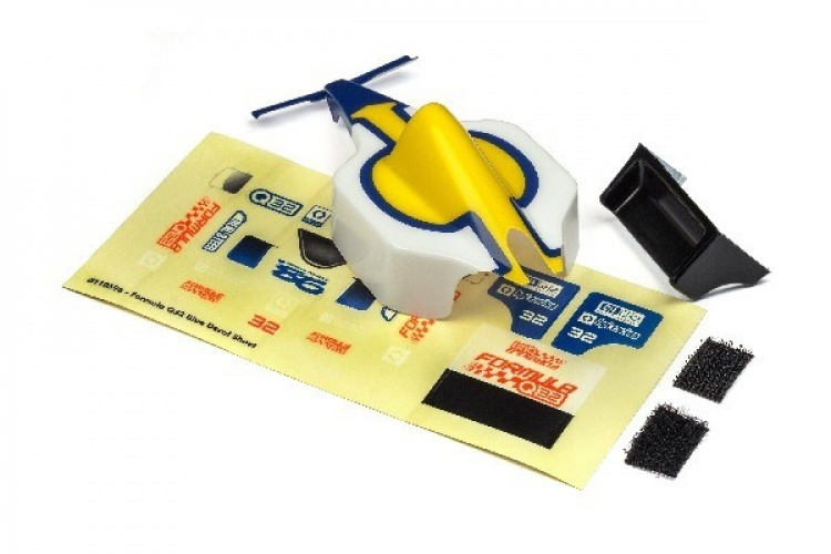 Formula Q32 karosseri og vingesett (blå)