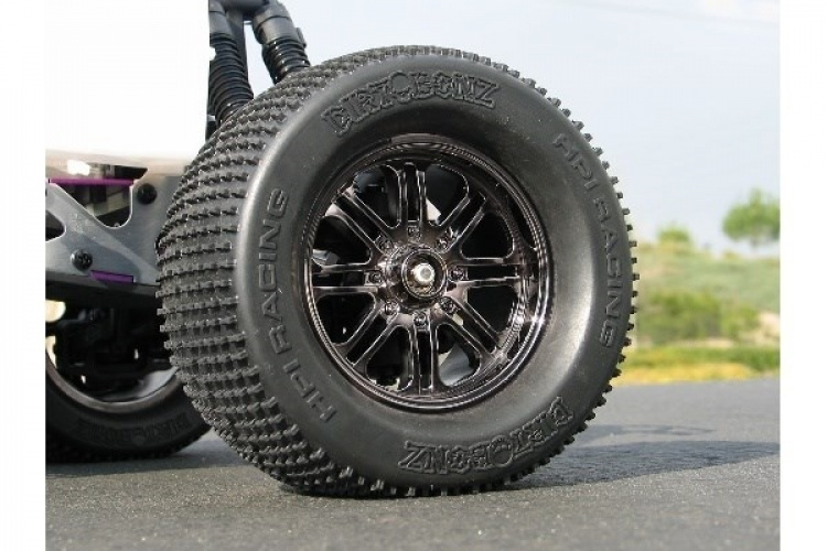 8 eiker hjul svart krom (83X56Mm/2 stk)