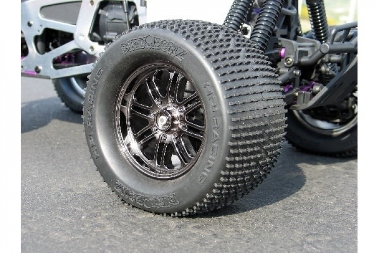 8 eiker hjul svart krom (83X56Mm/2 stk)