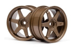 Te37 hjul 26Mm bronse (3Mm forskyvning)