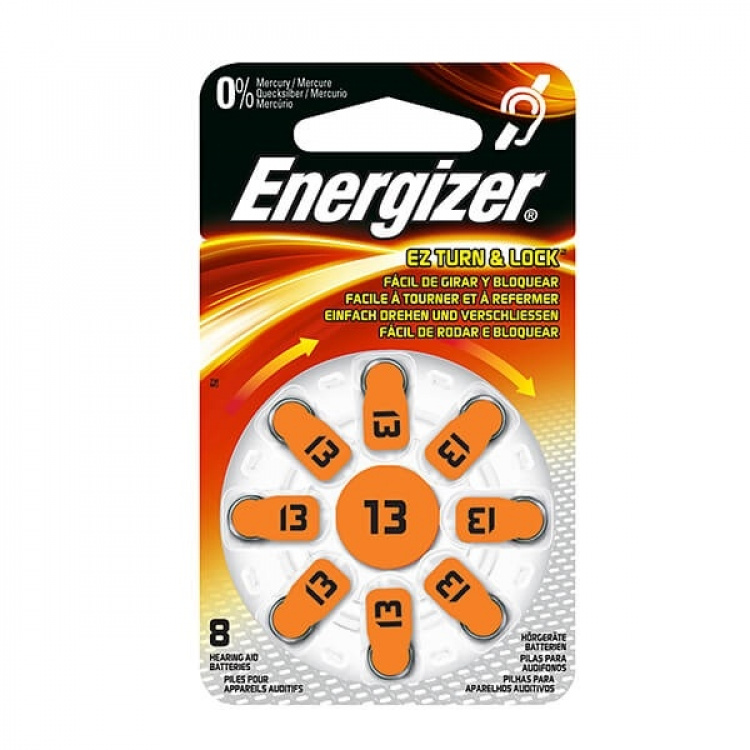 ENERGIZER batteri høreapparat Zinc Air 13 8-pack ENERGIZER batteri høreapparat Zinc Air 13 8-pack