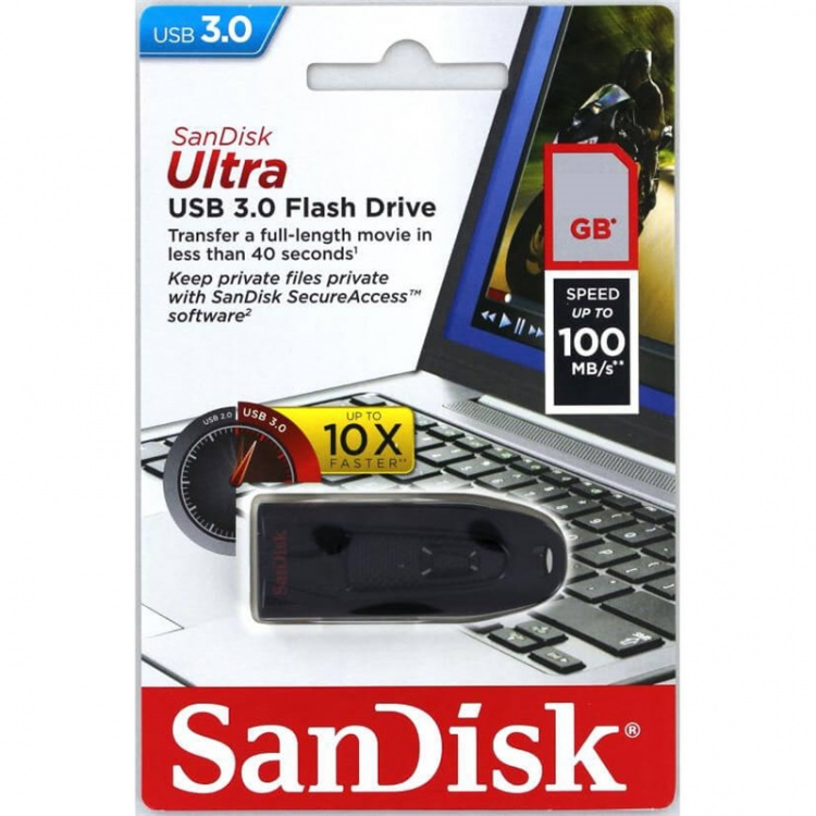 SANDISK USB-minne 3.0 Ultra 256GB 100MB/s SANDISK USB-minne 3.0 Ultra 256GB 100MB/s