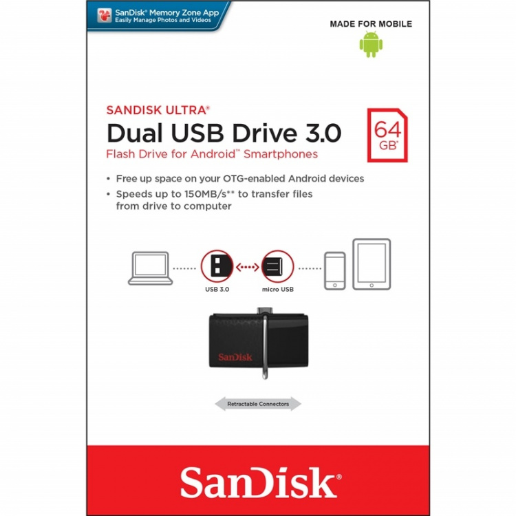 SanDisk USB Ultra 130MB/s 64 GB SanDisk USB Ultra 130MB/s 64 GB