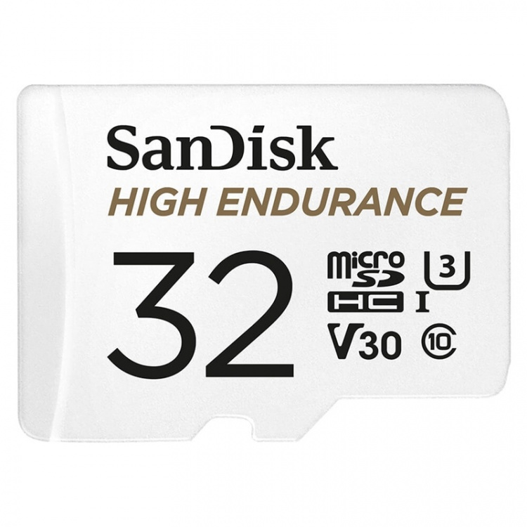 SANDISK Minnekort MicroSDHC 32GB High Endurance med adap SANDISK Minnekort MicroSDHC 32GB High Endurance med adap