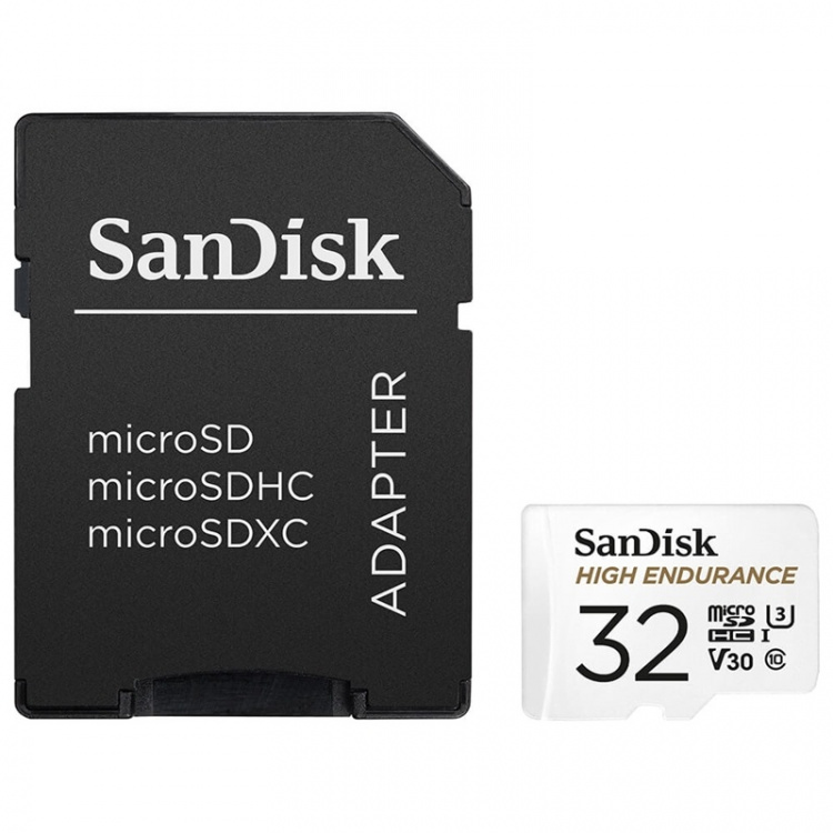 SANDISK Minnekort MicroSDHC 32GB High Endurance med adap SANDISK Minnekort MicroSDHC 32GB High Endurance med adap