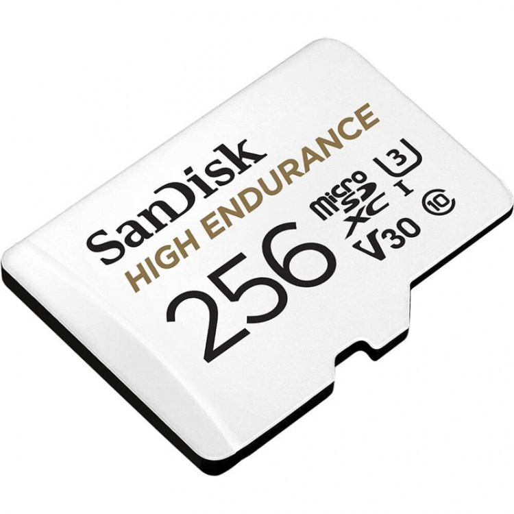 SANDISK Minnekort MicroSDXC 256GB High Endurance med adap SANDISK Minnekort MicroSDXC 256GB High Endurance med adap