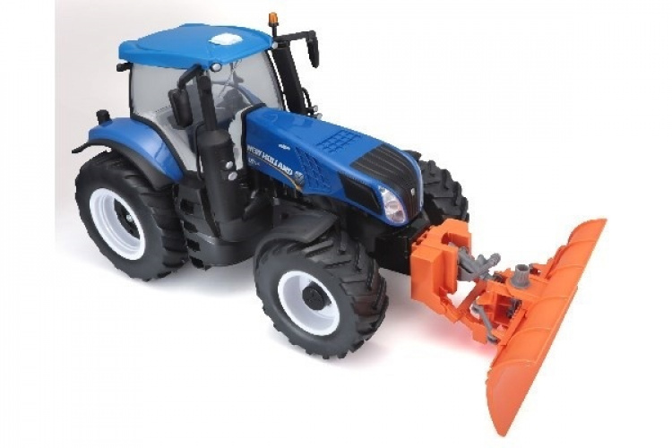 New Holland Traktor m/snøplog R/C 1:16 27MHz