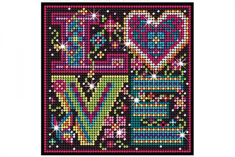 Diamond ARt 20x20cm Kjærlighet