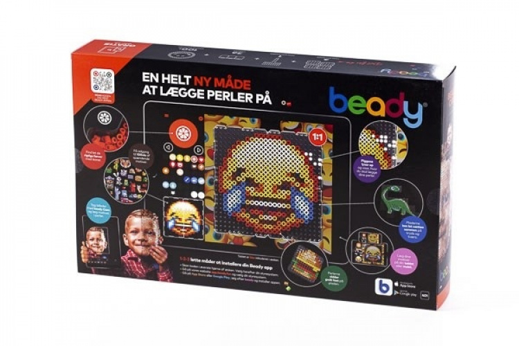 Beady Basic 10 800 perler, 4 plater, 1 perleskraper