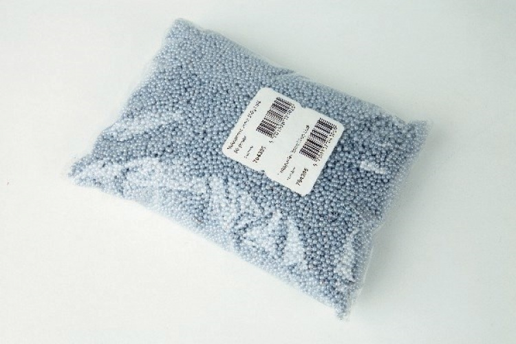 Plastperler 3mm 500g, Lyseblå