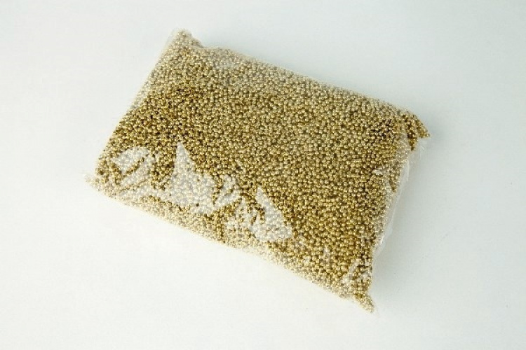 Plastperler 3 mm, 500 g, svart