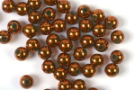 Plastperler 4 mm 500 g, kobber