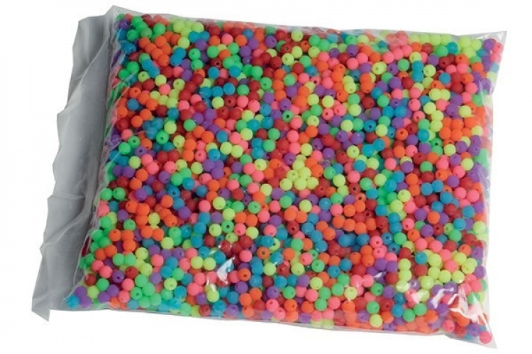 Pearl`n fun Perler 6 mm i blandede farger, 500 g