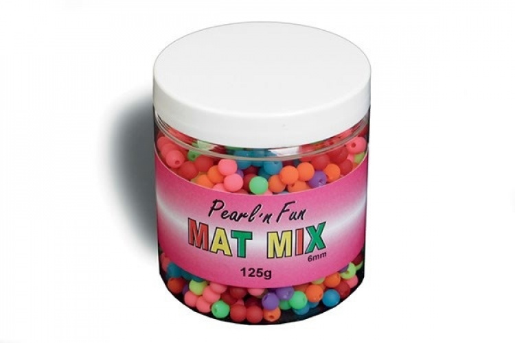 Pearl`n fun Perler 6 mm i blandede farger, 125 g