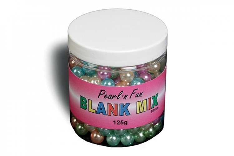 Pearl`n fun Shiny perler 10 mm i blandede farger, 125 g