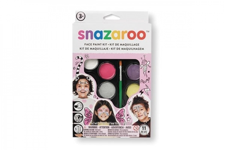 Snazaroo Ansiktsmaling 10 deler + hefte Snazaroo Ansiktsmaling 10 deler + hefte