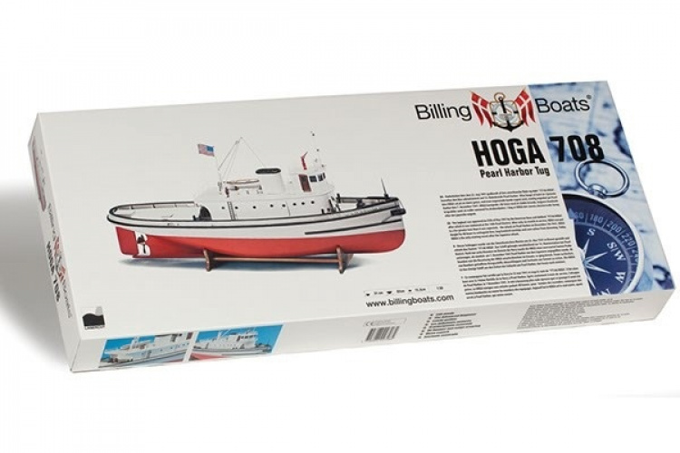 1:50 Hoga Pearl Harbor Tugboat - Skrog i tre 1:50 Hoga Pearl Harbor Tugboat - Skrog i tre