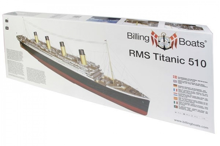 1:144 RMS Titanic Komplett - Skrog i tre 1:144 RMS Titanic Komplett - Skrog i tre