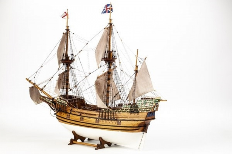 1:60 Mayflower - Skrog i tre