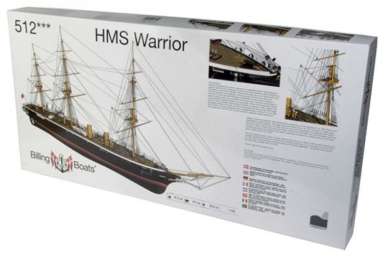 1:100 HMS Warrior - Skrog i tre 1:100 HMS Warrior - Skrog i tre