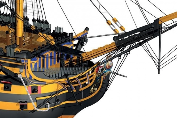 1:75 HMS Victory - Skrog i tre