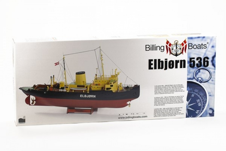 1:75 Elbjørn Icebreaker - Skrog i tre 1:75 Elbjørn Icebreaker - Skrog i tre