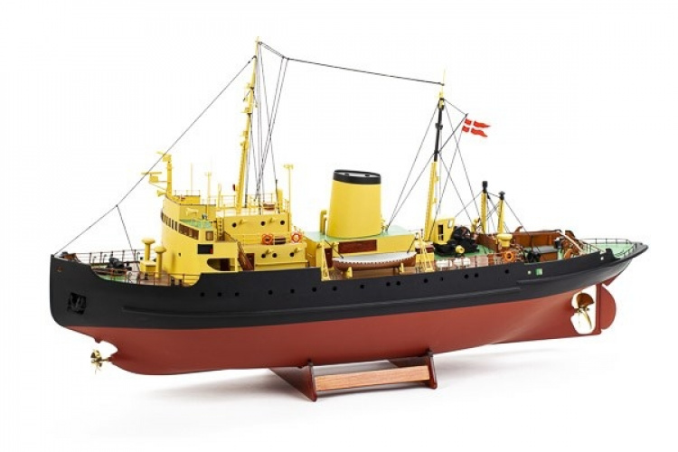 1:75 Elbjørn Icebreaker - Skrog i tre 1:75 Elbjørn Icebreaker - Skrog i tre