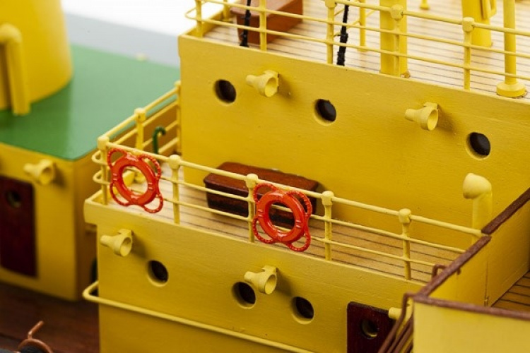 1:75 Elbjørn Icebreaker - Skrog i tre 1:75 Elbjørn Icebreaker - Skrog i tre