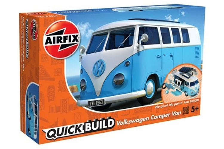 Airfix Hurtigbygd VW bobil - blå