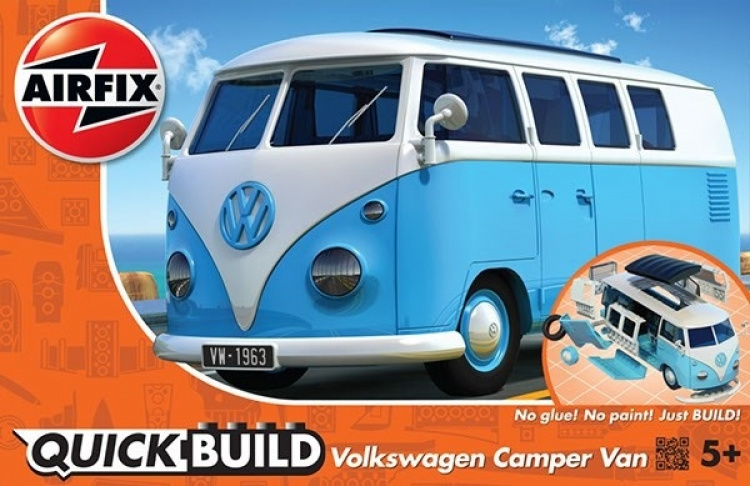 Airfix Hurtigbygd VW bobil - blå