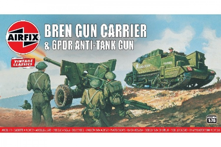 Airfix Bren Gun Carrier og 6 pdr AT Gun