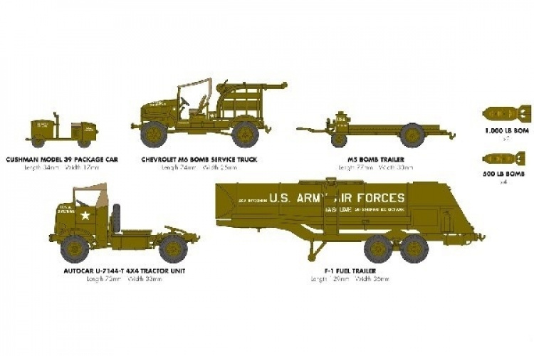 Airfix USAAF 8TH Airforce Bomber Resupply-sett