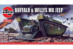 Airfix Buffalo Amfibie LVT & Jeep