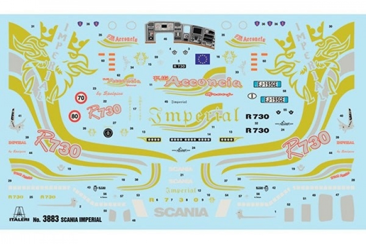 Italeri 1:24 SCANIA R730 V8 TOPLINE \' IMPERIAL\'