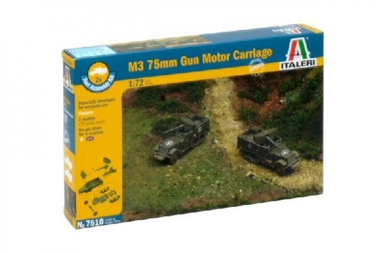 Italeri 1:72 M3 75mm HALV SPOR (2 F.A.)