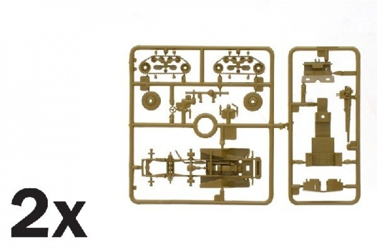 Italeri 1:72 M3 75mm HALV SPOR (2 F.A.)