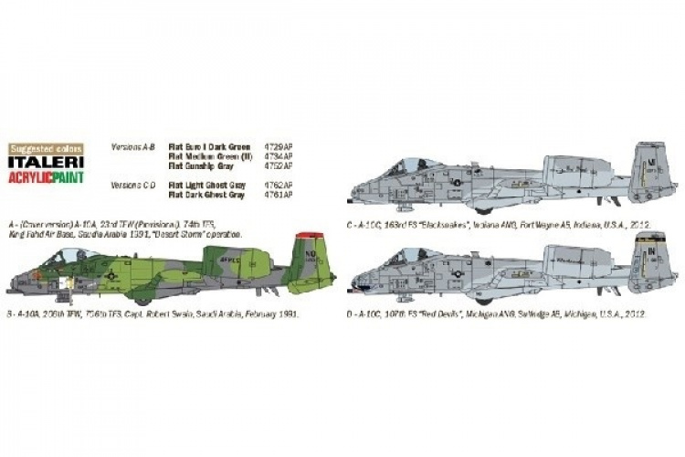 Italeri 1:72 A-10 GULFKRIGEN