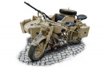 Italeri 1:9 BMW R75 Tysk Milit. Motor. m/sidevogn