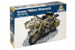 Italeri 1:9 BMW R75 Tysk Milit. Motor. m/sidevogn