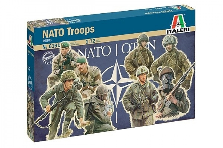 Italeri 1:72 NATO Troops - inneholder 48 figurer