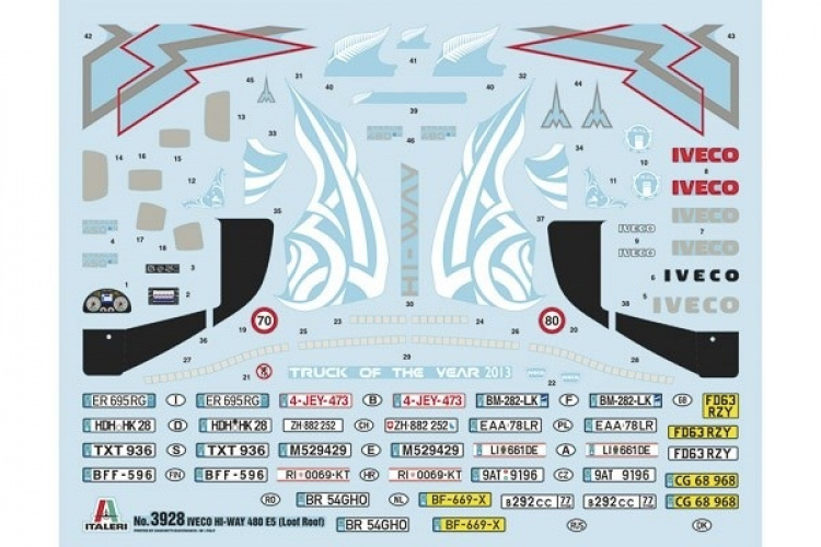 Italeri 1:24 IVECO Hi-Way 480 E5 (lavt tak)