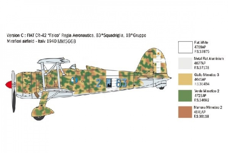 Italeri 1:48 Fiat CR.42 \'Falco\'