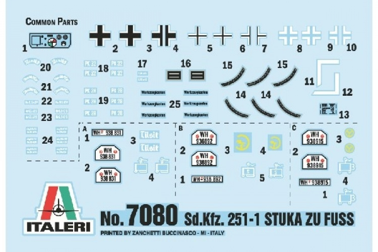 Italeri 1:72 Sd.Kfz. 251/1 \'Stuka til fots\'