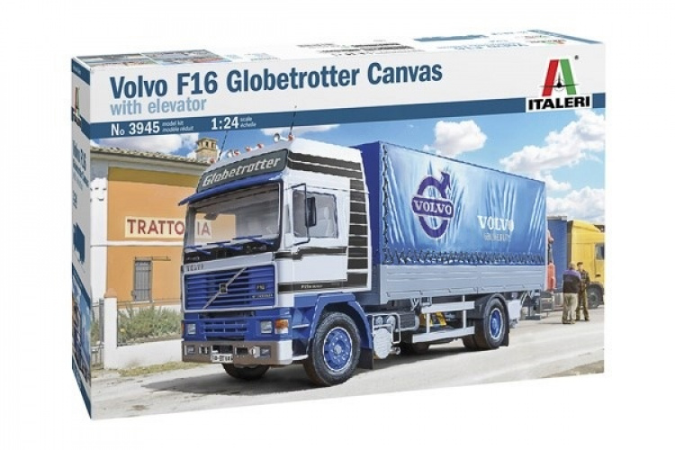 Italeri 1:24 Volvo F16 Globetrotter Canvas med heis