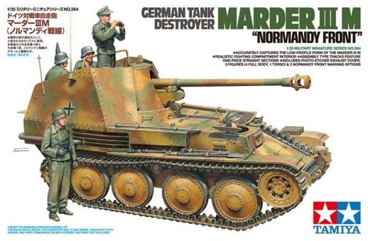Tamiya 1:35 Tysk stridsvognjager Marder III M\' Normandie
